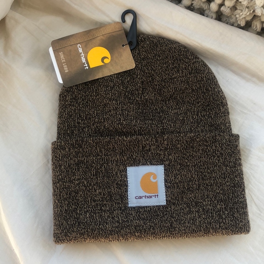 ⭐️CARHARTT BRWN &. BLACK hat CAP beanie …NEW - Picture 4 of 7